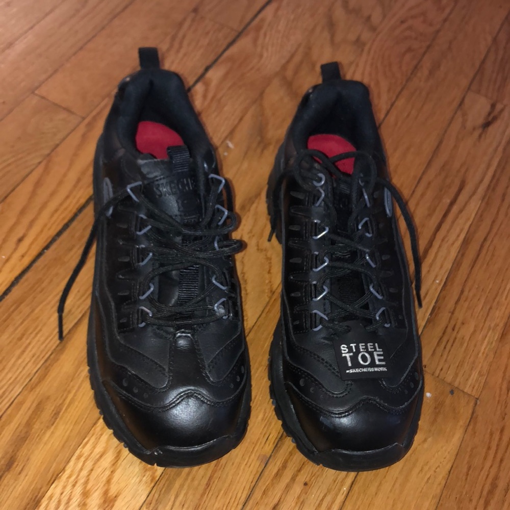 nwt steel toe sketchers work shoes
